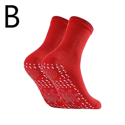 1 Pair Self Heating Socks Tourmaline Magnetic Socks Health Care Therapy Socks Men Women Foot Massager Winter Warm Socks