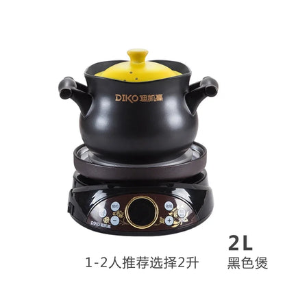 220V DIKO Ceramic Electric Stewpot, Multifunctional Porridge Cooking Pot, Automatic Separated Health Pot