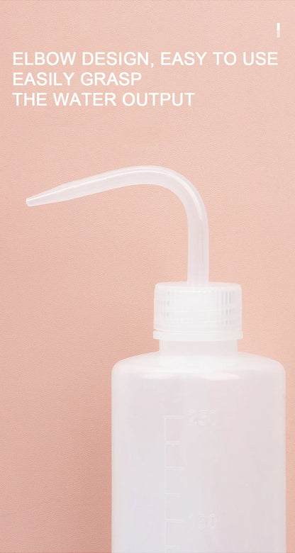 250/500/1000ml Clean False Eyelashes Elbow Pot Squeeze Bottle Washing Bottle Laboratory Measuring Bottle Supply With Scale