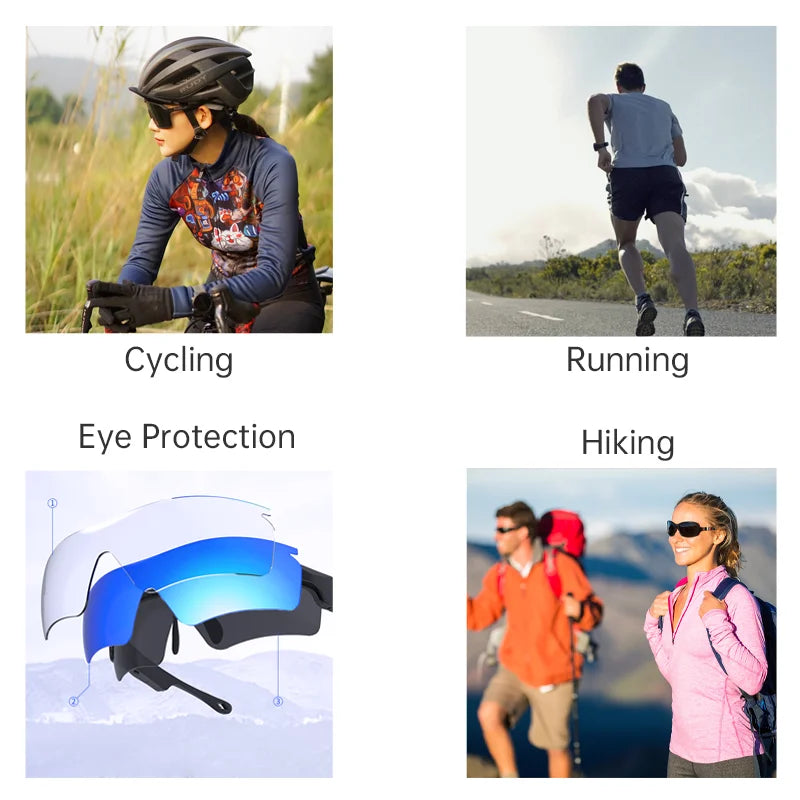 K08 Smart Audio Glasses Polarized Lenses Anti-Blue Light Lenses Cycling Bluetooth Glasses Headphones