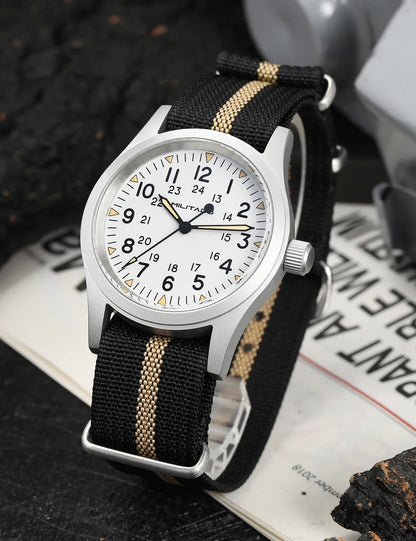 Militado ML05 38mm Men Watch VH31 Quartz Military Watches Domed Sapphire AR Coating 100m Waterproof Stainless Steel Wristwatch