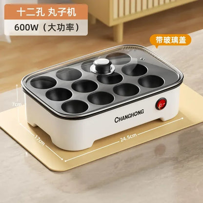 Hamburger steak machine non-stick frying pan fried eggs household breakfast electric grill pan household  cooking pot