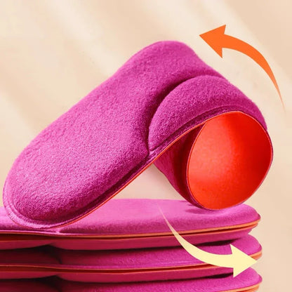 Thermal Plush Warm Insoles Women Men Winter Self Heating Massage Shoe Pads Sports Memory Foam Foot Care Inserts Padding