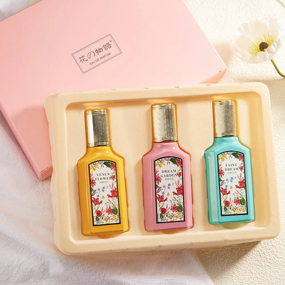 Brand Perfume Women 75ml Body Splash 3PCS Set Gift Box Pheromone Parfum Pour Femme Plant Floral Scent Exudes Feminine Charm духи