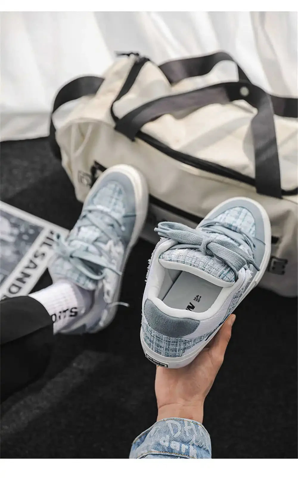 Number 39 Small Size White Mens Sneakers Casual Mens Walking Shoes Luxury Men Loafers Sports Festival Tenni Trending Cuddly