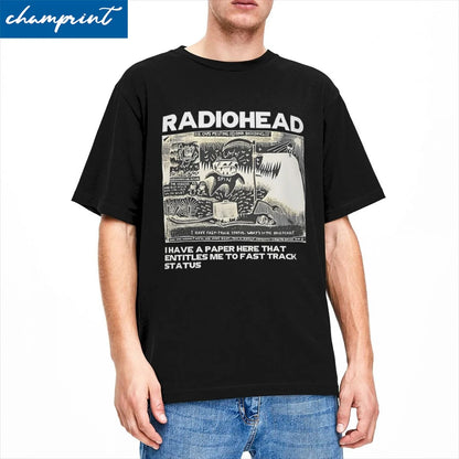 It Was Amazing To See Radiohead T-Shirts Men Women Hip Hop 100% Cotton Tees Short Sleeve T Shirt Birthday Present Clothing