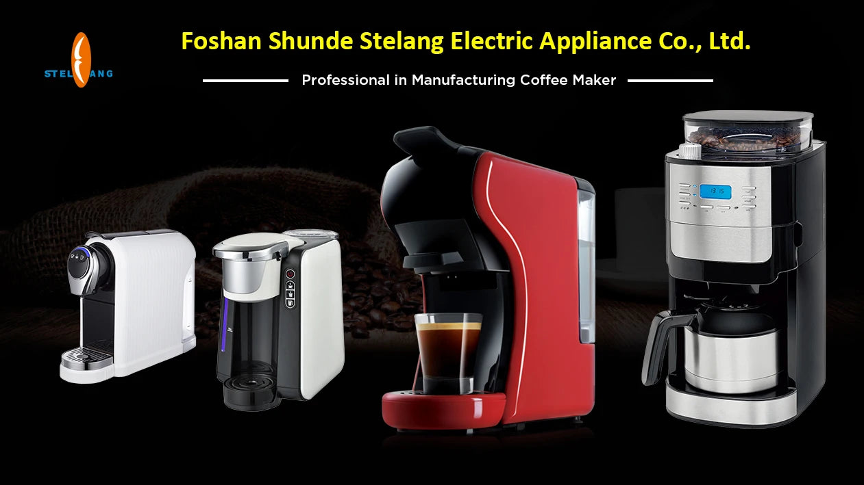 Foshan Home Appliances Cafe Machine Expresso Coffee 3 in 1 Machine Coffee Machine Maker with Milk Dispenser