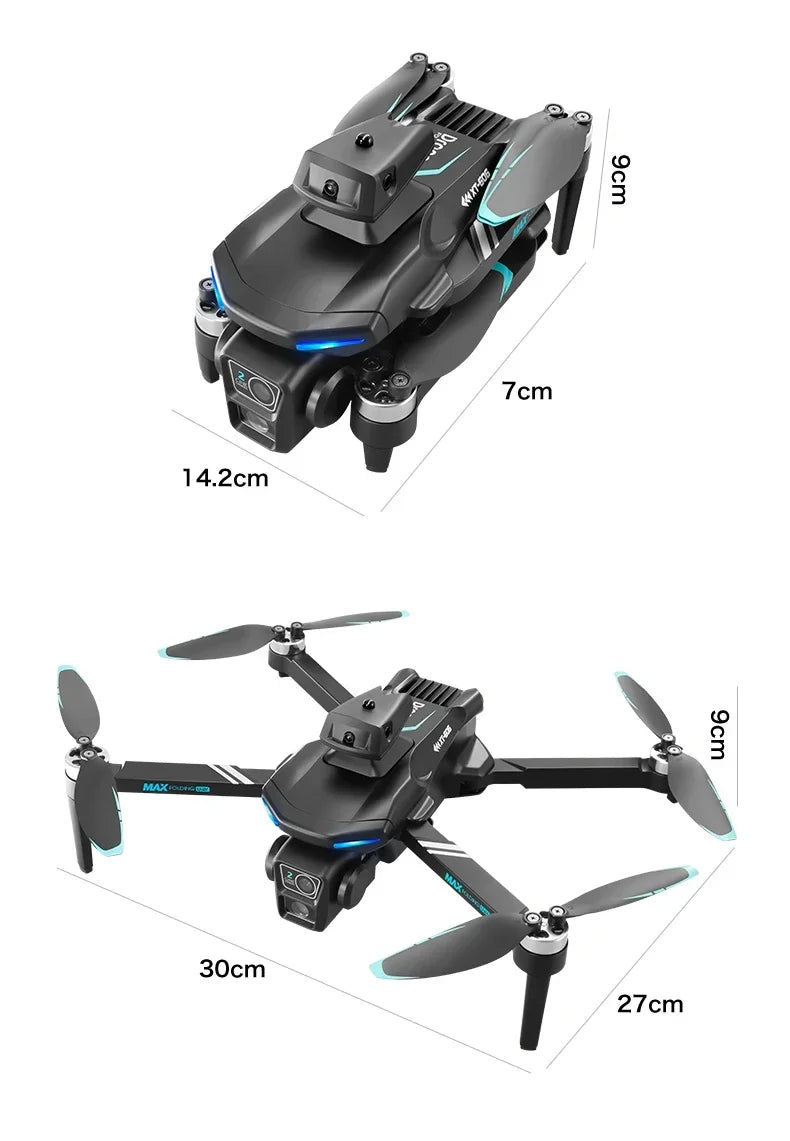 2024 New Drone XT-606 Max 2.4G Dual Servo Optical Flow Brushless Folding 6k HD Dual Camera FPV드론 Professional Aerial Dron Toy