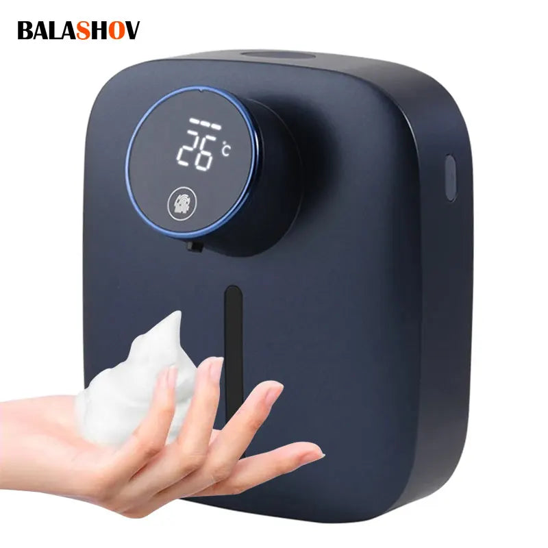 USB Rechargeable Multifunctional Wall Mounted Automatic Soap Dispenser Infrared Sensor LED Digital Display Foam Soap Dispenser