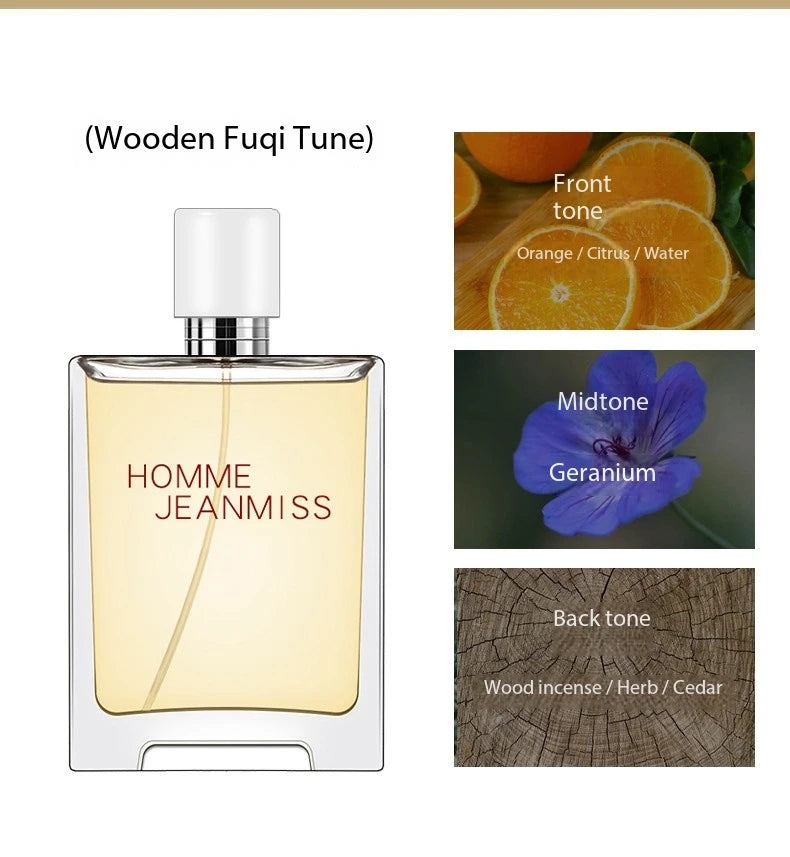 50ml Cologne Perfume Men Fresh Energetic Spicy Fougere Earthy Woody Tones Perfume Long Lasting Parfum Cologne Dating Deodorants