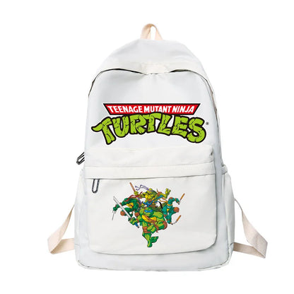 Ninja Turtles Backpack Soft Sister Solid Color Fashion High Capacity Waterproof College Backpack Trendy School Bags Kids Gifts