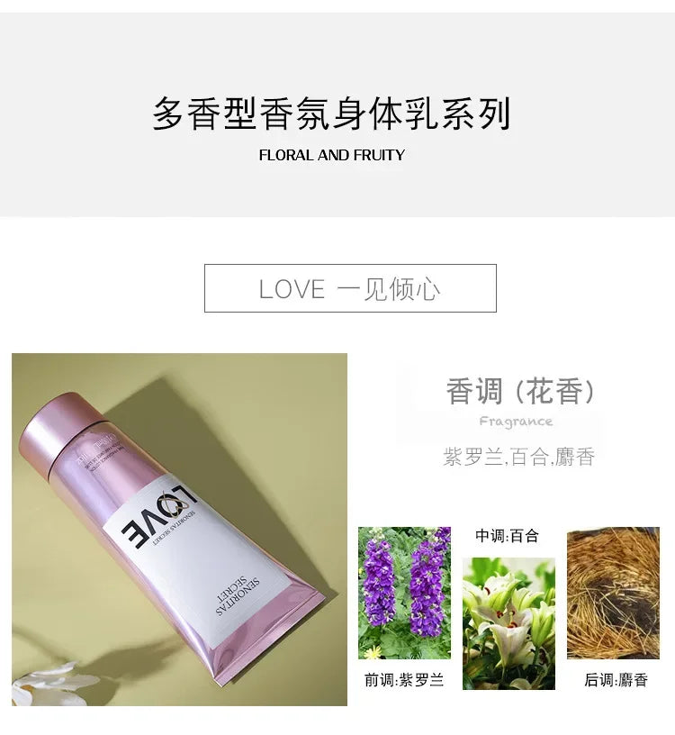 Victoria Body Milk Moisturizing & hydrating Long lasting fragrance Multi Aroma Fragrance Portable Female Skin care