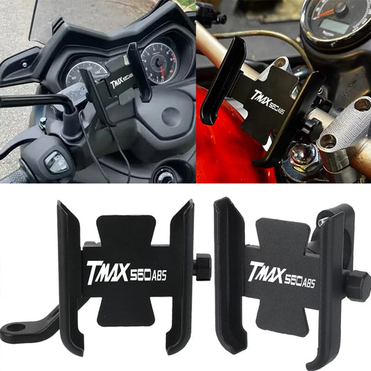 Motorcycle For YAMAHA TMAX560 ABS T-MAX TMAX 560 2020~2025 2023 Accessorie Handlebar Mobile Phone Holder GPS Stand Bracket CNC