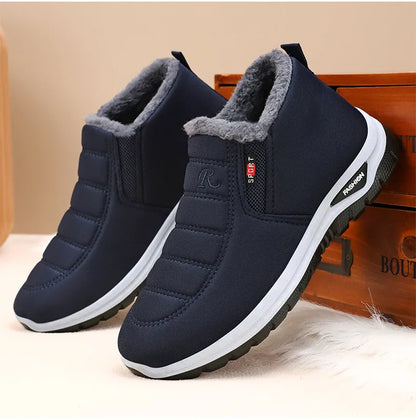 Lady‘s Casual Fashion Thicken Flat Shoes Lightweight Soft Comfortable Shoes Solid Warm Non-Slip Shoes For Winter