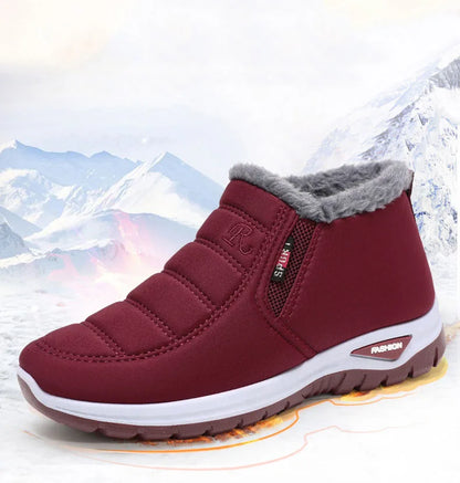 Lady‘s Casual Fashion Thicken Flat Shoes Lightweight Soft Comfortable Shoes Solid Warm Non-Slip Shoes For Winter