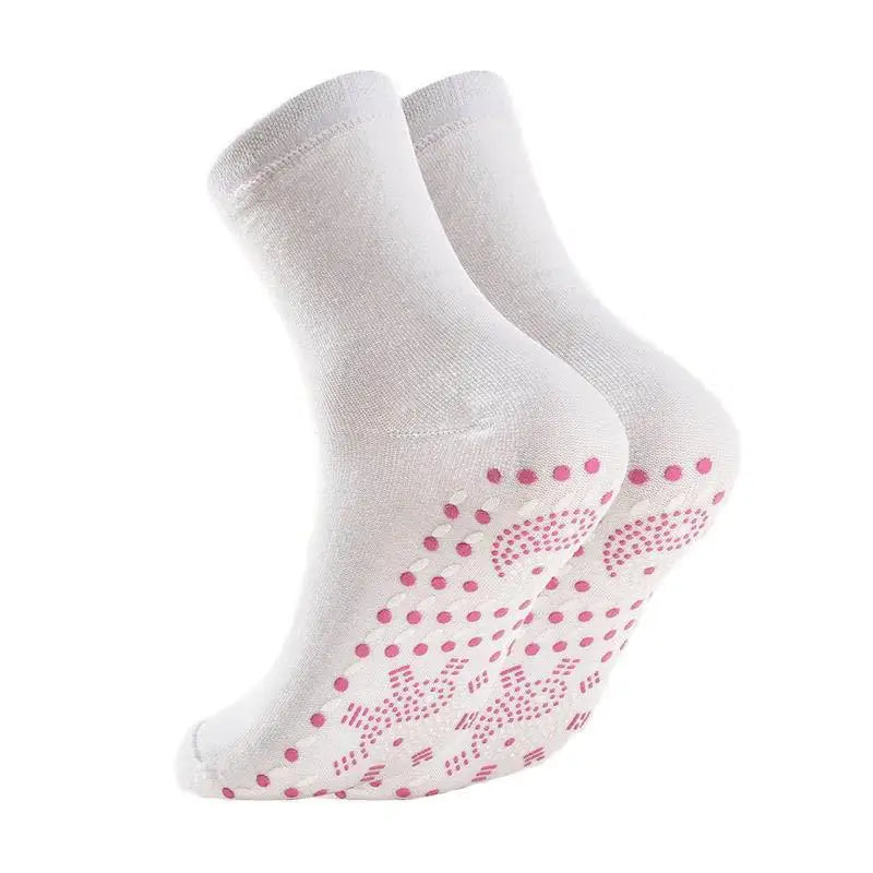 1Pair Tourmaline Self-Heating Socks Winter Warm Thermal Health Care Socks Slimming Health Sock Short Sock Magnetic Therapy Sock