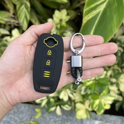 2 Buttons Silicone Car Key Cover Skin Protector Case Bag for Nissan X-trail T33 Qashqai J12 Teana 2022 2023 Keychain Accessories