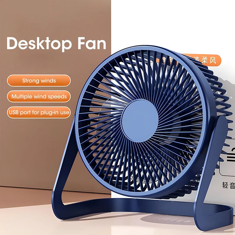 Usb Power Mini Fan 5 Inches Small Desk Cooling Portable Fan Super Mute Cooler 180 Degree Rotation Fan For Home Appliances