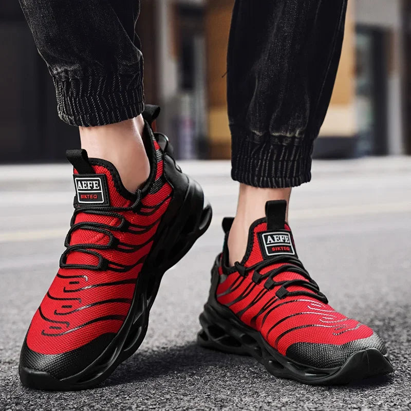 Masculine Men Sport Shoes 2024 Homme Barefoot Shoes Men Brand Tennis Shose For Man High Heel Luxury Designer Sneaker Red Tennis