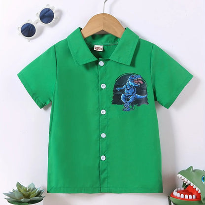 2024 Kids Clothes Boy Summer Shirt Beach and Palm Tree Theme Graphic 3D Print Shirt Casual Lightweight Short Sleeve Tee Shirt