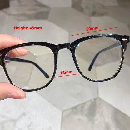 2023 Men Women Finished Myopia Glasses Vintage Oval Frame Blue Light Blocking Eyeglasses Nearsighted Glasses Minus 0 To -6.0