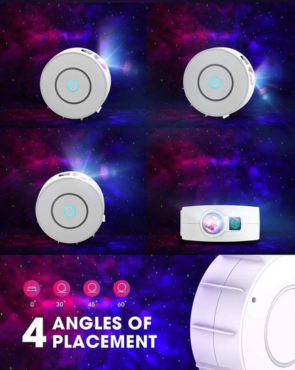 Jinashu Star and Galaxies Projector,Tuya Wifi Galaxy  Night Projector Starry Sky,LED Galaxy Projector,Lamp Alexa Google Home