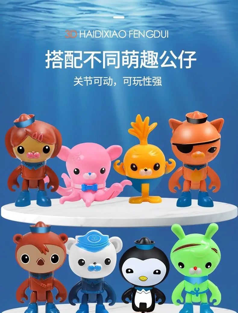 Original Octonauts All GUP Submarine Boat Vehicles Toys Action Figures  Kwazii Barnacles Peso Model Toy Children TV Cartoon Gift