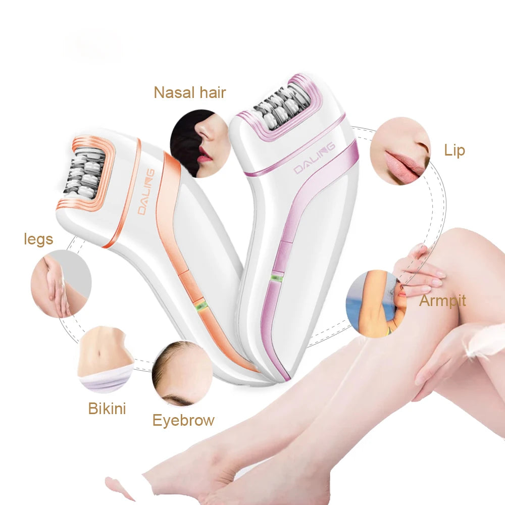 SAHE Epilator for Women Hair Remover Electric Razor USB Rechargeable Lady Shaver Arm Armpit Bikini Painless Epilator