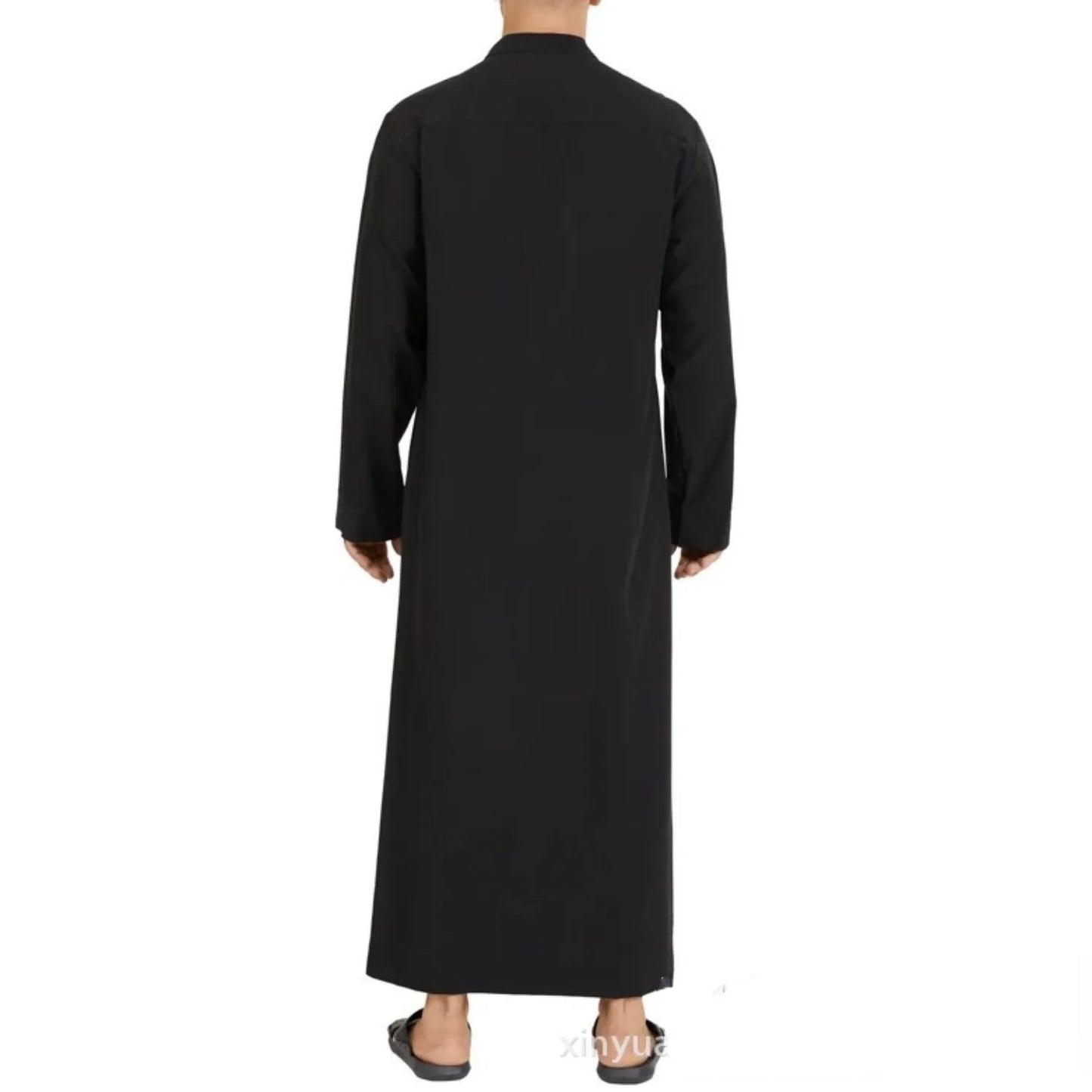 Cross Border Muslim Loose Standing Neck New Saudi Round Neck Hui Robe Arab Middle East Men Clothing Islamic Clothing