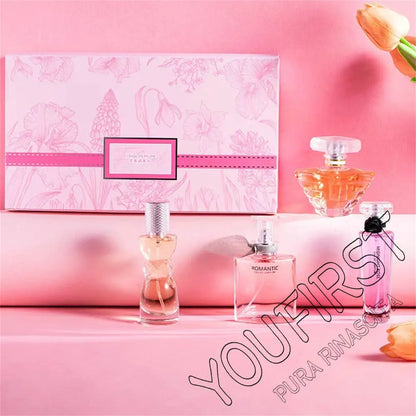 Brand 105ml Perfume Women Luxury Gift Box 4pcs Set Eau De Parfum Lasting Fragrance Perfumes Mujer Originales Floral Scent Spray