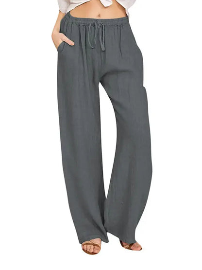 Women's Loose Linen Casual Wide Leg Long Pants That Can Be Worn in All Seasons for Women