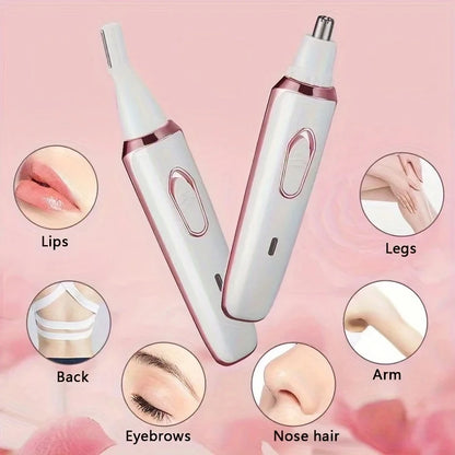 Xiaomi 4 In 1 Electric Lady Shaver Armpit Bikini Arm Leg Face Mustache Removal Painless Cordless Trimmer Razor Gifts Women