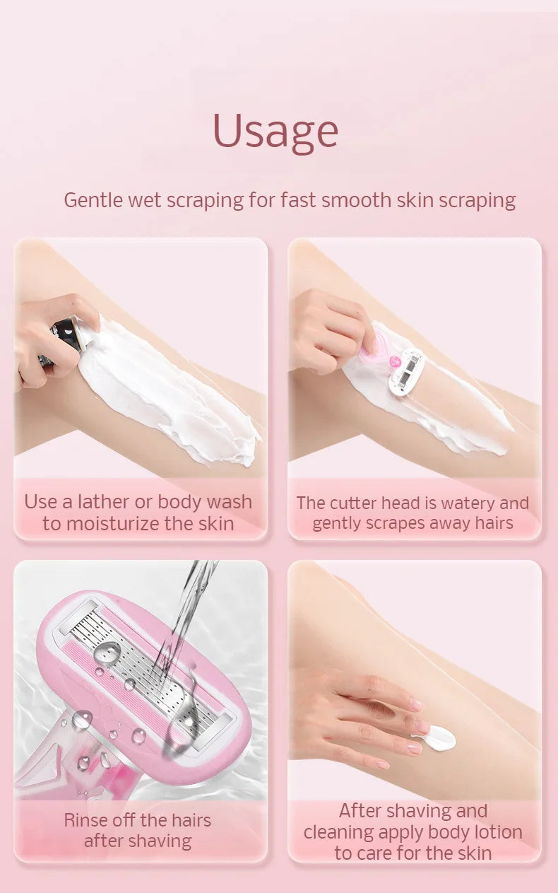 Epilator shaver ladies manual armpit hair razor private leg hair remover shaver