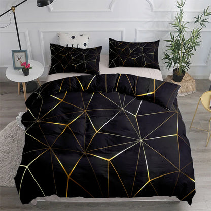 Abstract Fluid Marble Stone Duvet Cover Set King Queen Double Full Twin Single Size Bed Linen Set