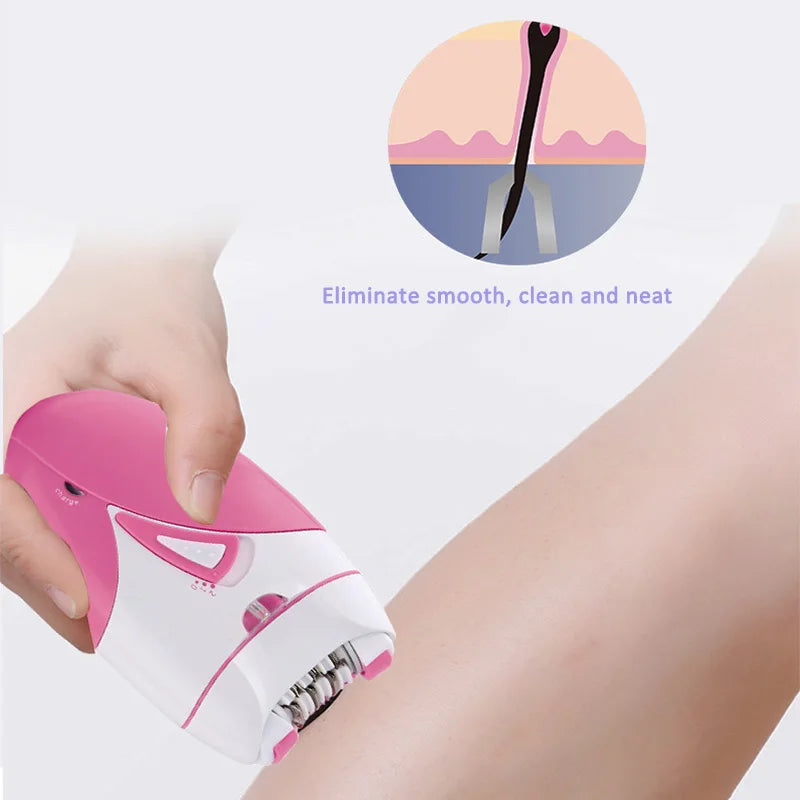 Portable Electric Women Shaver USB Charging Female Hair Remover Painless Roll Blades Razor Bikini Armpit Private  Lady Epilator