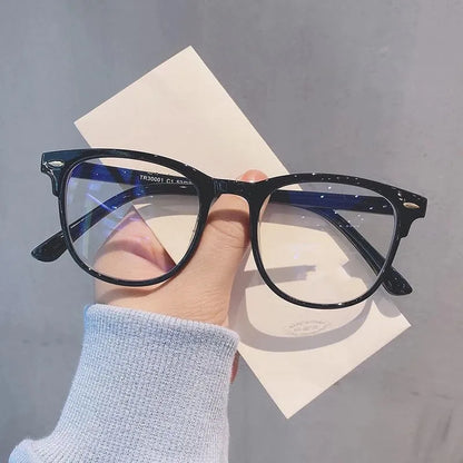 2023 Men Women Finished Myopia Glasses Vintage Oval Frame Blue Light Blocking Eyeglasses Nearsighted Glasses Minus 0 To -6.0