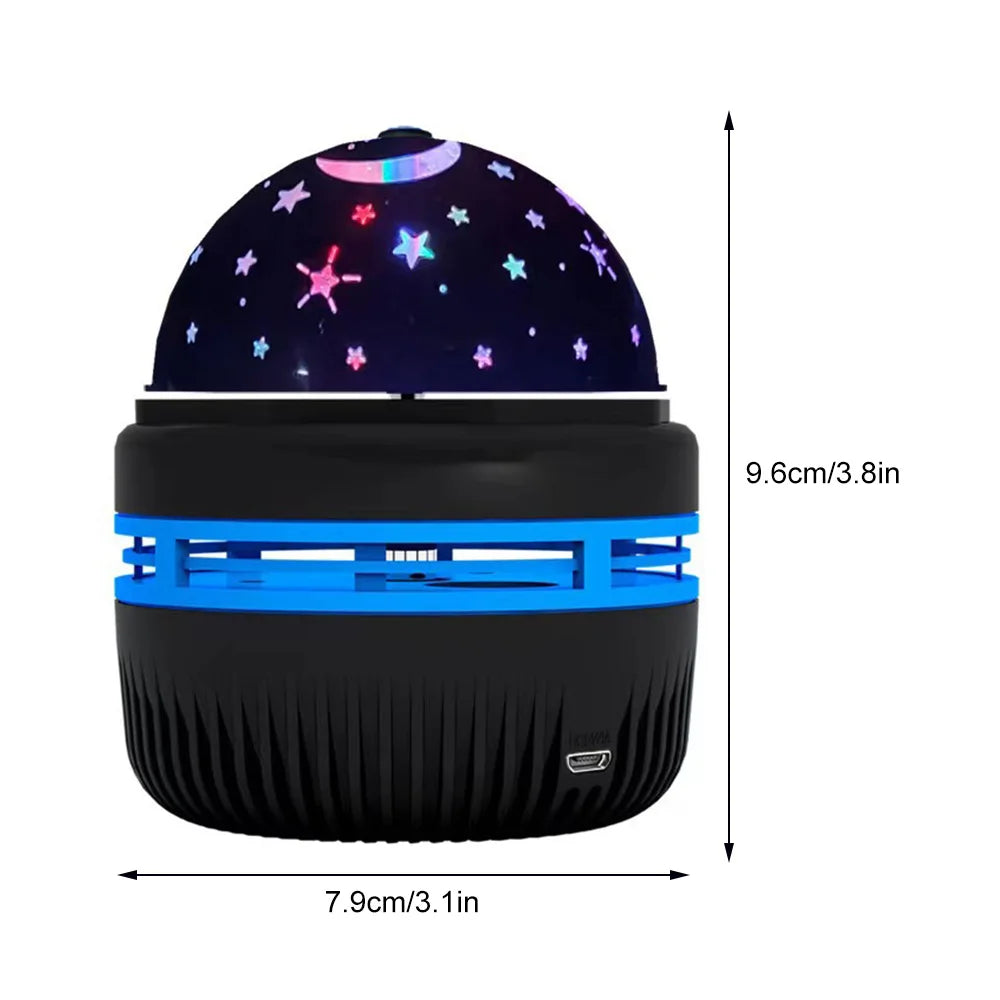 RGB Starry Sky Projector Lamp Rotating Magic Ball LED Night Light for Bedroom Decor Lamp RGB Moon Galaxy Projection Light