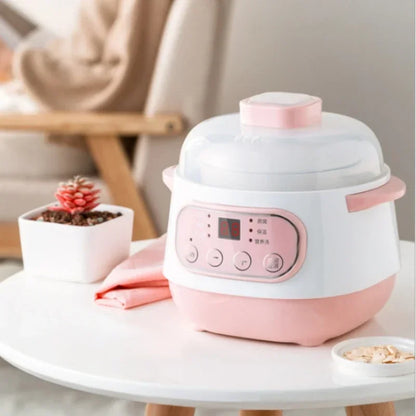 110V Appliances Electric Stewpot Porridge Soup Pot Ceramic Electric Stew Pot Household Automatic Intelligent Small Stew Pot