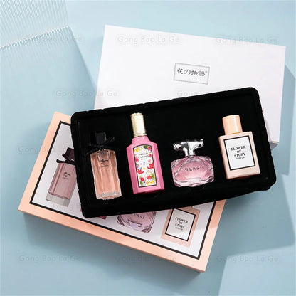 Floral Scent Gift Box 110ml Four Piece Set духи Women Perfume Lasting Fragrance Floral Scent Pheromone Eau De Parfum Men Cologne