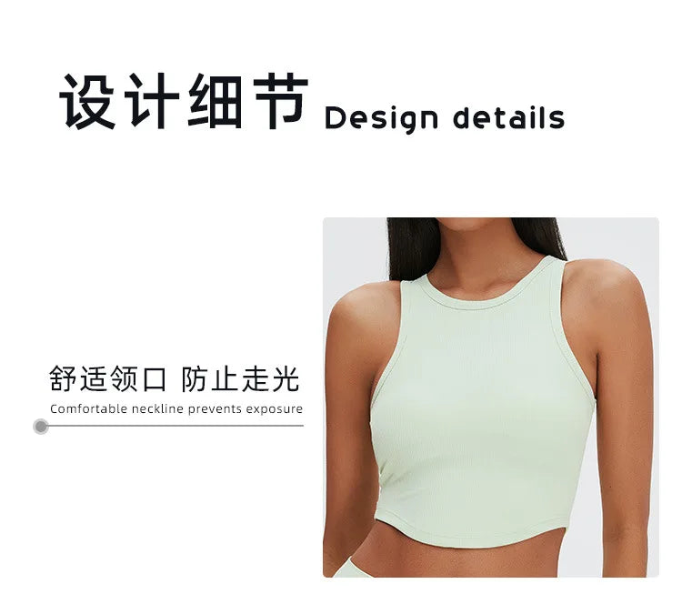 YJ-Products in Stock New Yoga Vest NAKED WOMEN THREAD Fitness Shockproof Sports Underwear High Strength Yoga Bra