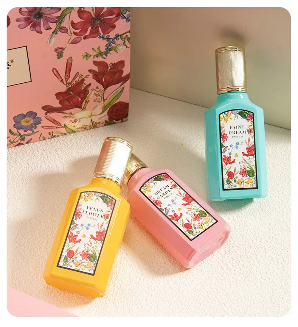 Brand Perfume Women 75ml Body Splash 3PCS Set Gift Box Pheromone Parfum Pour Femme Plant Floral Scent Exudes Feminine Charm духи