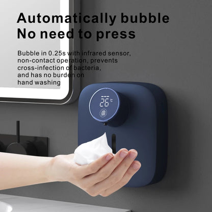 USB Rechargeable Multifunctional Wall Mounted Automatic Soap Dispenser Infrared Sensor LED Digital Display Foam Soap Dispenser