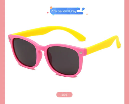 Retro Children Polarized Sunglasses TR90 Flexible Kids Sunglasses For Boys Girls Baby Gift Outdoors Goggle Shades Eyewear UV400