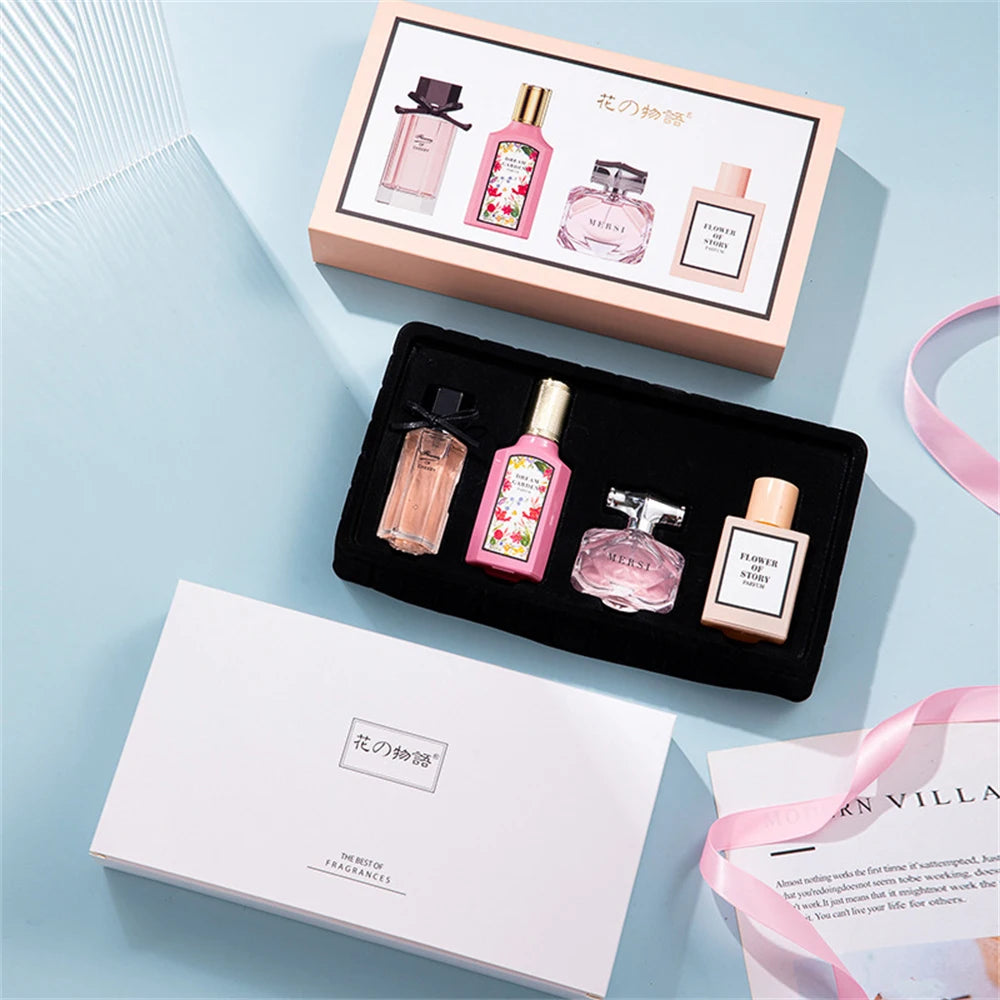 Floral Scent Gift Box 110ml Four Piece Set духи Women Perfume Lasting Fragrance Floral Scent Pheromone Eau De Parfum Men Cologne