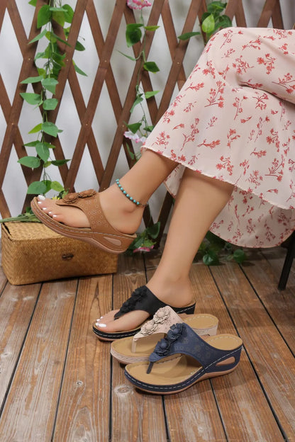 2024 New Wedge Sandals Women's Summer Fashion Platform Beach Sandals Women's Flip-flops Plus Size 36-43 Women's Shoes