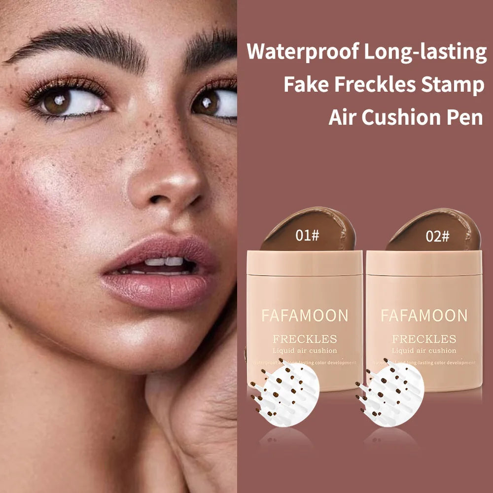 Air Cushion Freckle Face Body Freckled Stamp Kit Lifelike Freckle Natural Simulation Fake Dot Spot Comb Seal Waterproof Makeup