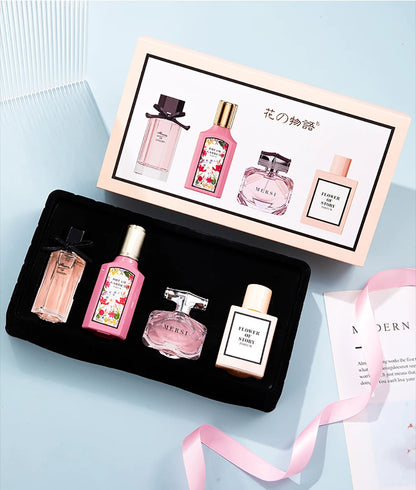 Floral Scent Gift Box 110ml Four Piece Set духи Women Perfume Lasting Fragrance Floral Scent Pheromone Eau De Parfum Men Cologne