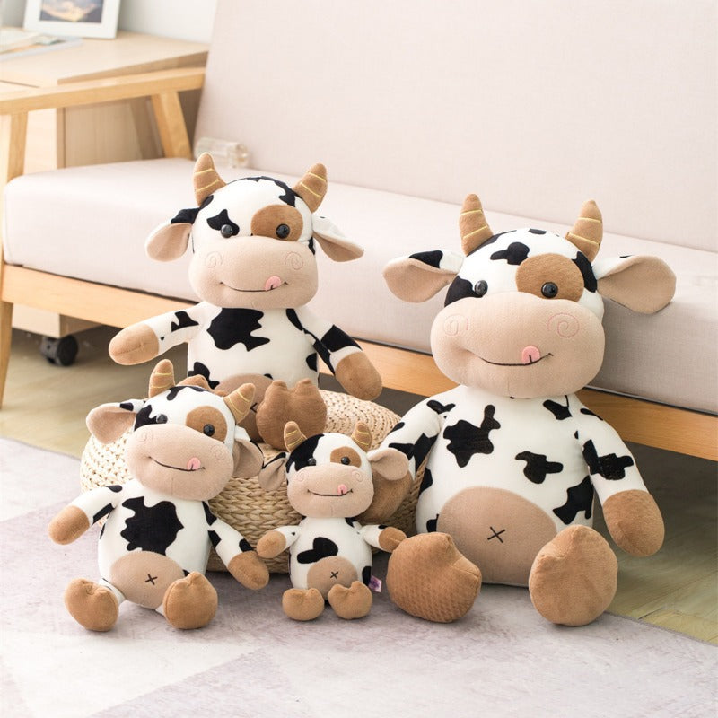 Cow doll plush toy cute calf animal Year of Ox mascot activity gifts