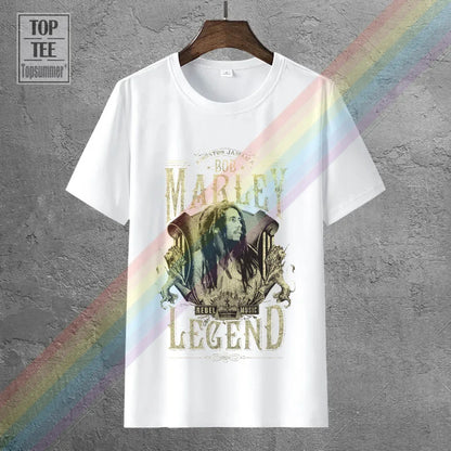 100% Cotton Printed 3D T Shirts Brand Clothing Tops Tees Bob Marley Men'S Legend T-Shirt