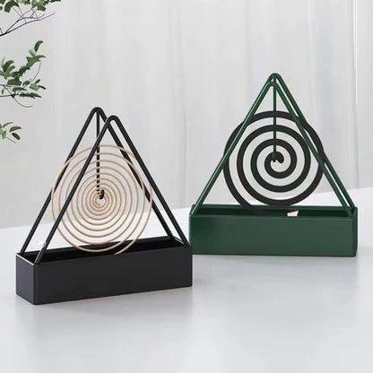 Mosquito Coil Frame Iron Mosquito Coil Holder Safe Easy-to-use Stand for Home Outdoor Patio Wall-mounted Lay-flat for Prevention